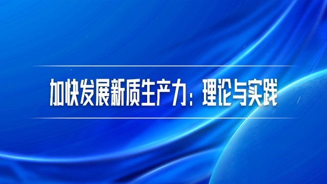 加快发展新质生产力：理论与实践（2025年公需课）