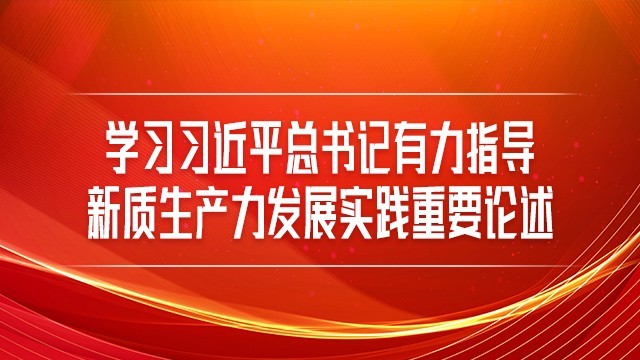 学习习近平总书记有力指导新质生产力发展实践重要论述（2025年公需课）